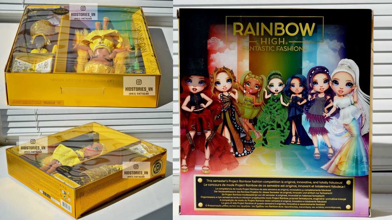 Лялька Rainbow High Sunny Санні Медісон Санни Fantastic Fashion жовта