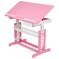 Biurko regulowane 109 x 55 x 63-94 cm pink OUTLET