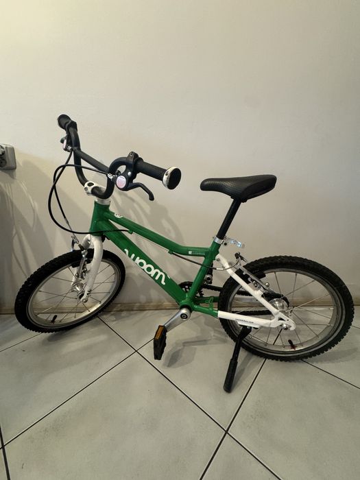 Rowerek Woom 3 16 cali zielono bialy bardzo lekki !