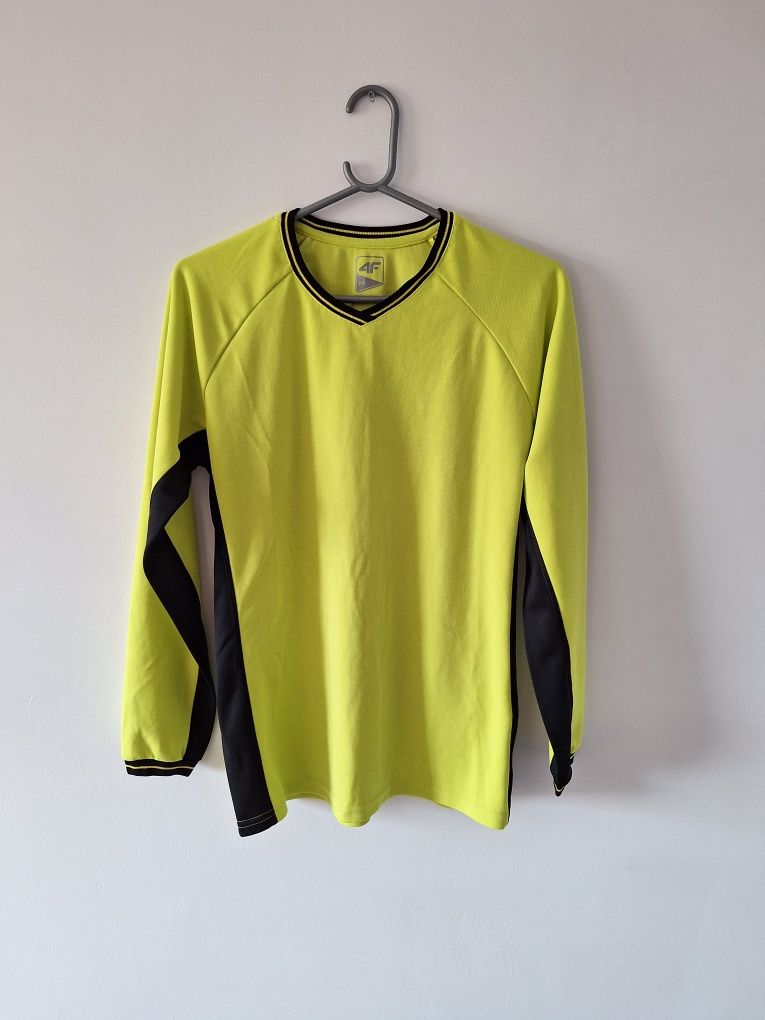 Bluza koszulka żółta sportowa długi rękaw męska 4F M