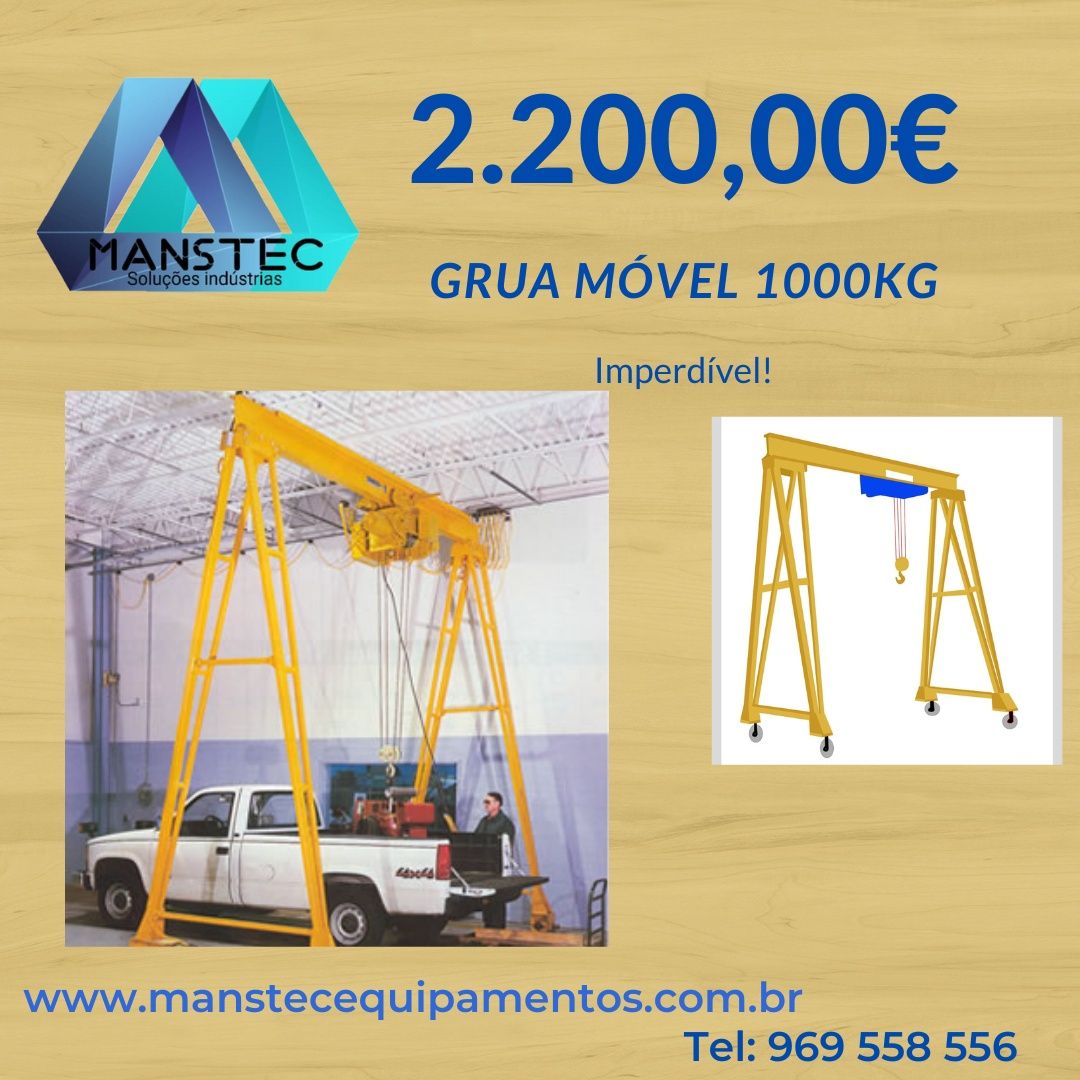 Grua móvel 1000kg