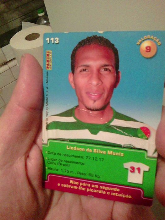 liedson sporting portugal 2005 trading card