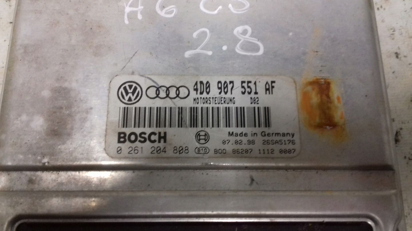KOMPUTER STEROWNIK SILNIKA 4D0907551AF 0261204808 AUDI A6 C5 2.8 V6 97-