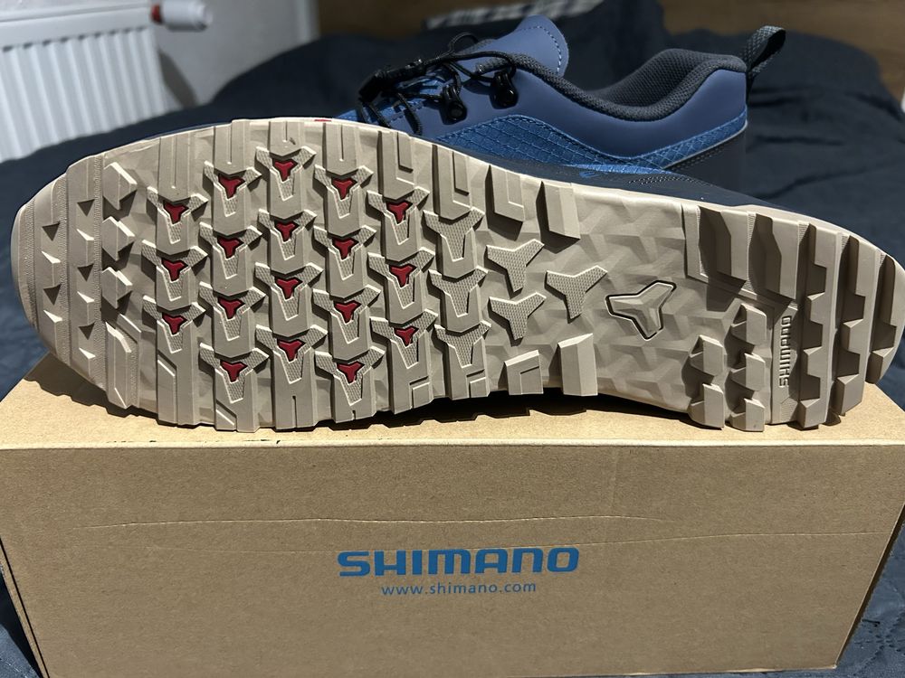Buty rowerowe SHIMANO SH-ET501 Niebieskie rozmiar 48