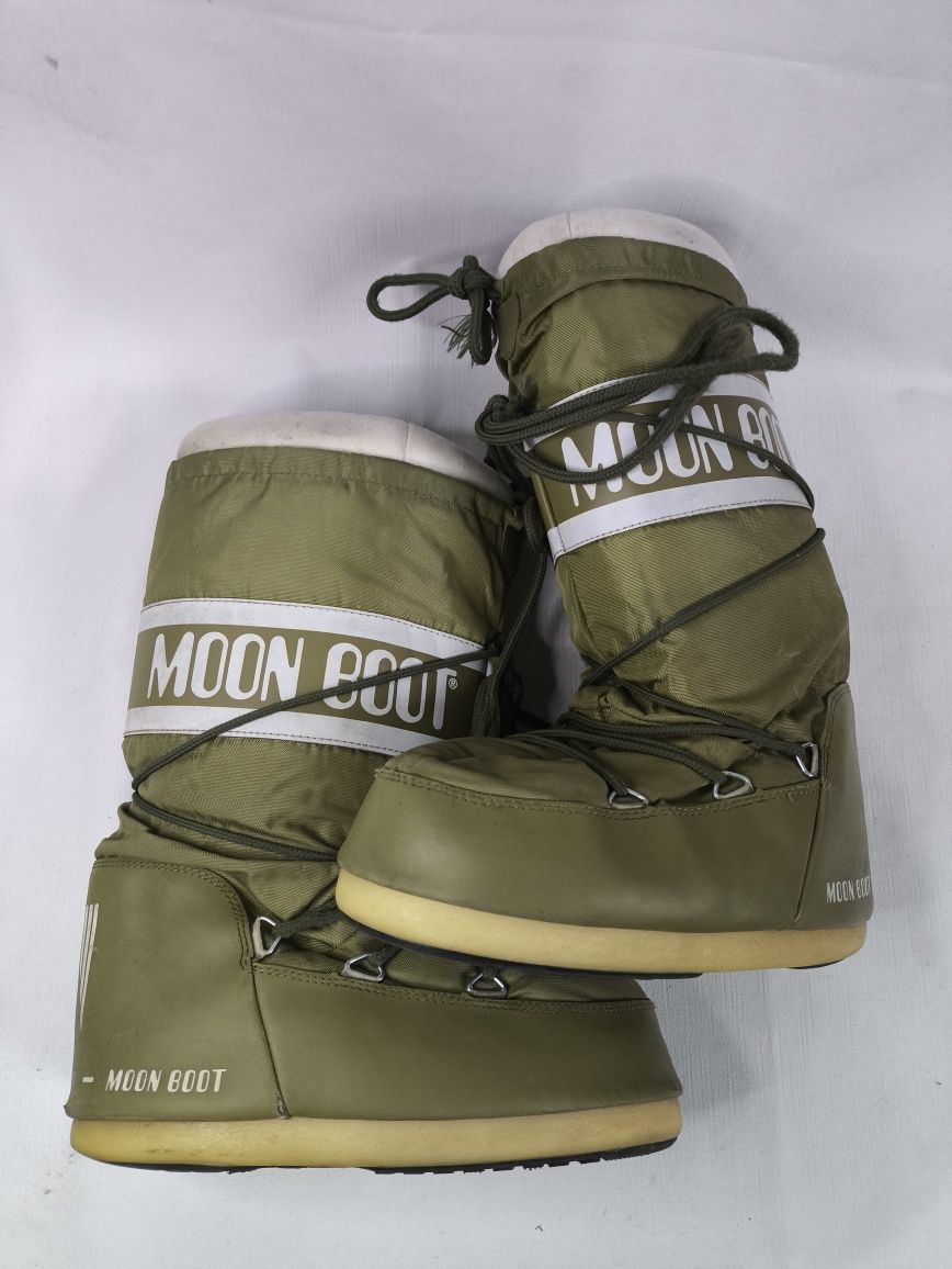 Moon Boot Wysokie Orginalne Buty Śniegowce rozmiar  39-41 kaki