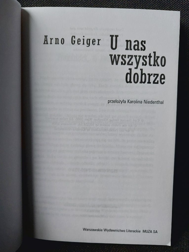 U nas wszystko dobrze Arno Geiger