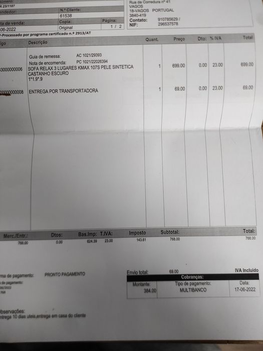 Sofá de couro com função reclinável, 3 lugares