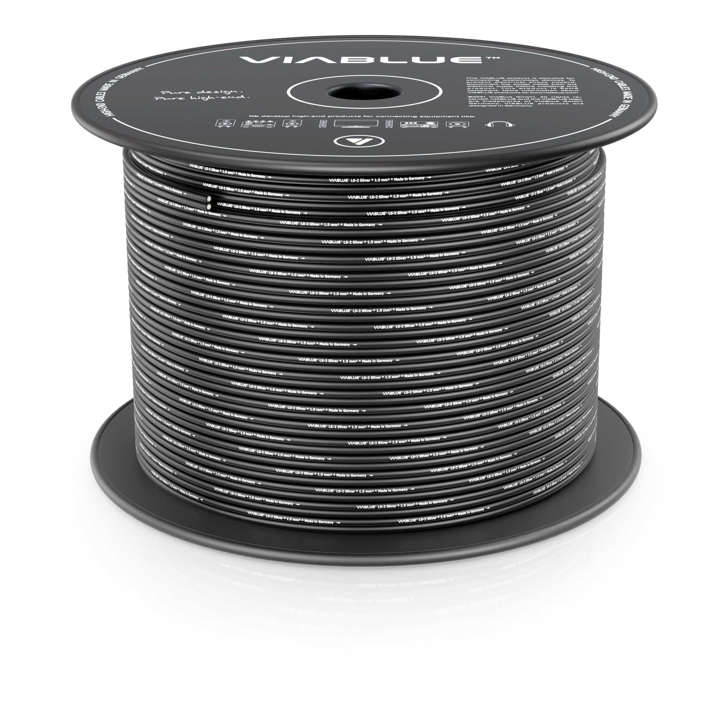 VIABLUE kabel głośnikowy LS-2 Silver 1.5mm2/ na metry