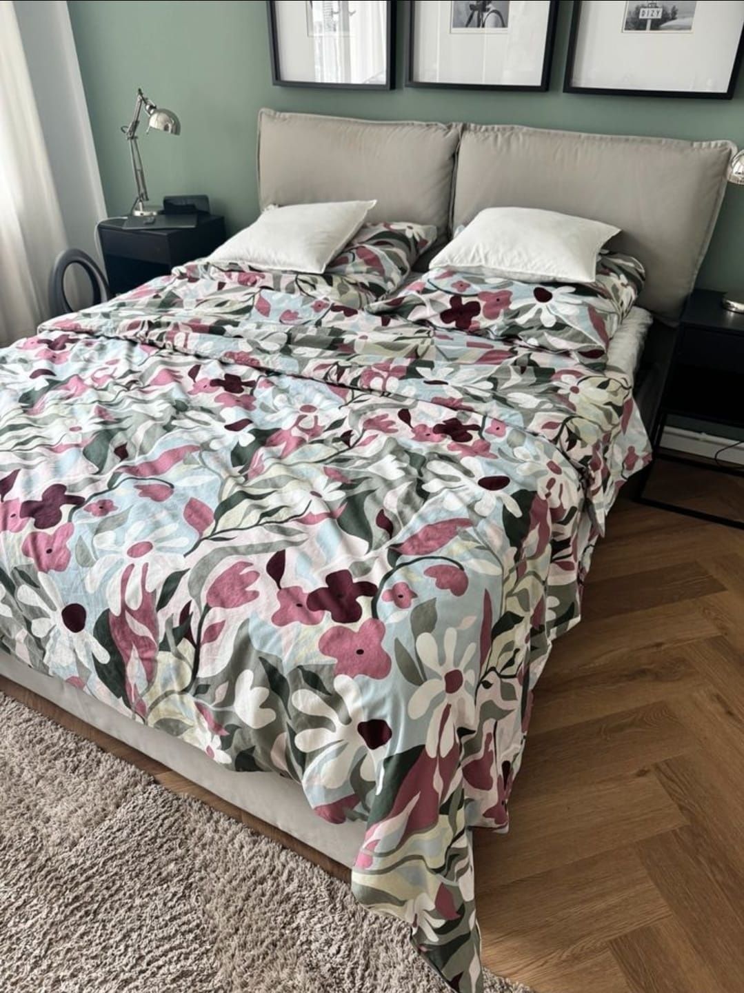 Łóżko tapicerowane Ikea Gressvik 160x200