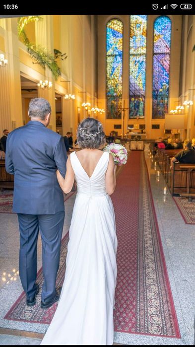 Suknia sukienka ślubna 36 34 Navia j. Pronovias