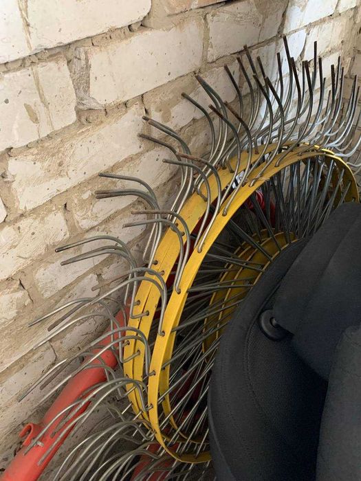 Граблі колісно-пальцеві "Сонечко" на 5 коліс, граблі-ворушилка.