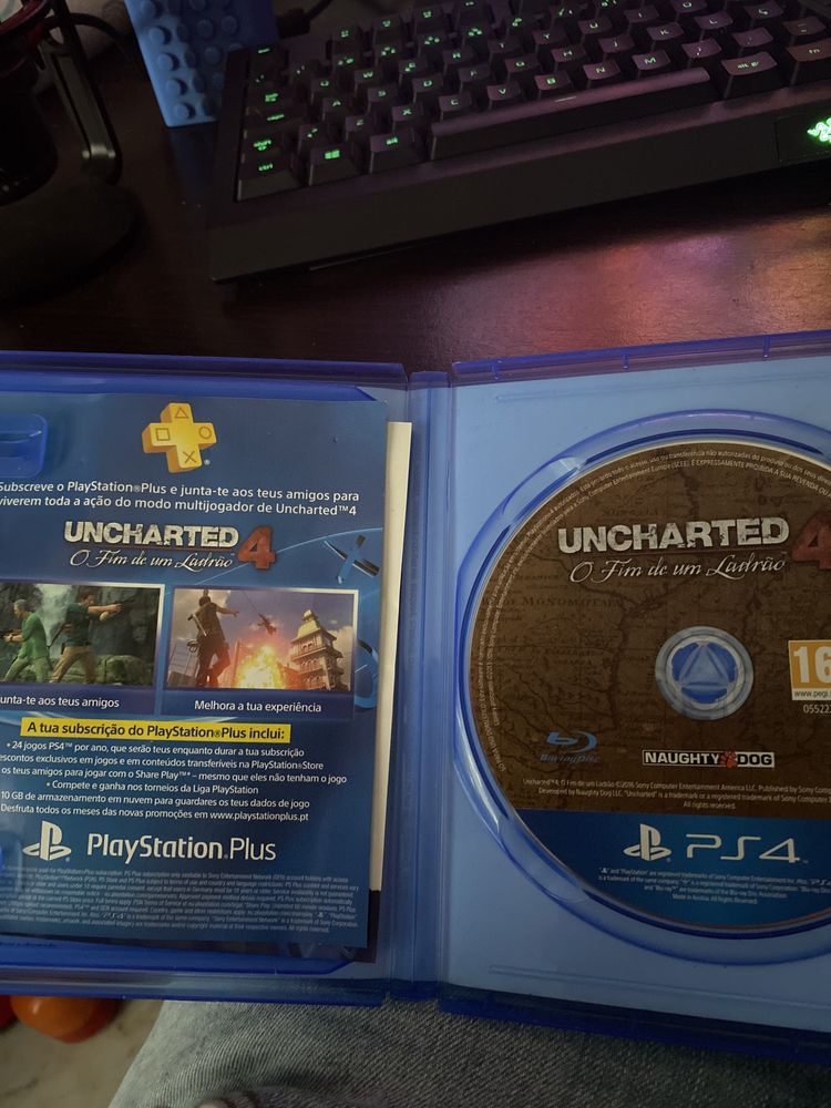 Uncharted 4 ps4, jogo em português