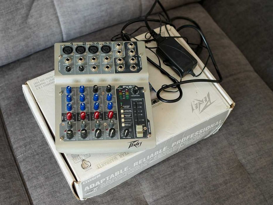 Peavey PV6 USB – 6-kanałowy mikser z interfejsem audio USB