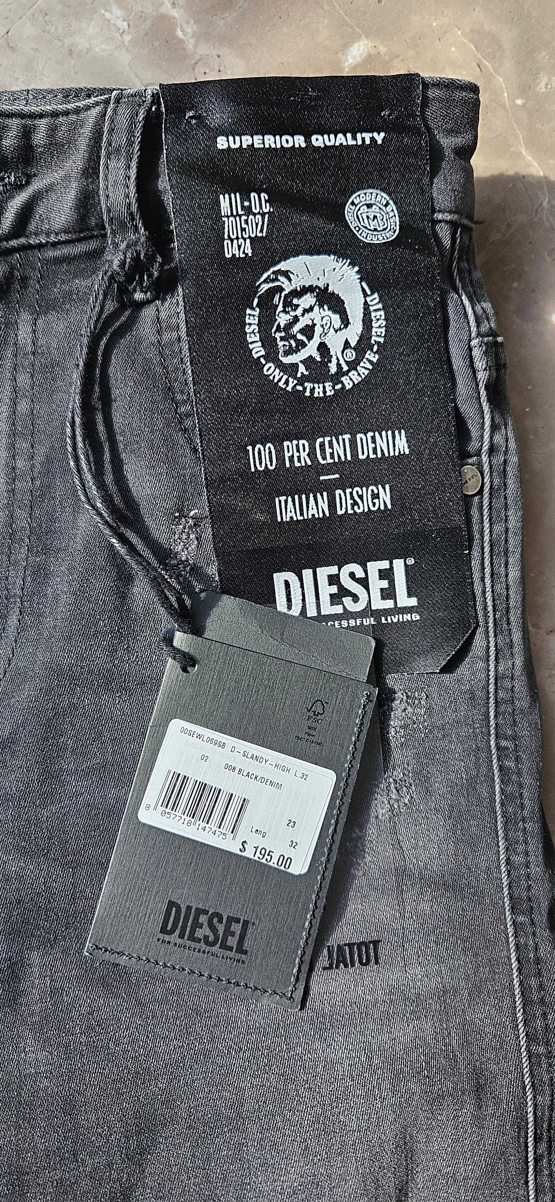 Diesel jeansy rozm. 23W/L32 - XXS NOWE