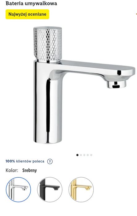 Bateria umywalkowa livarno home z funkcją oszczędzania wody w trzech k