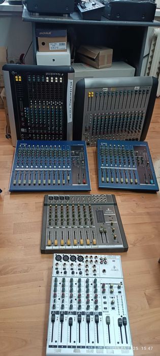 Мікшерні пульти Behringer, SoundCraft, Yamaha