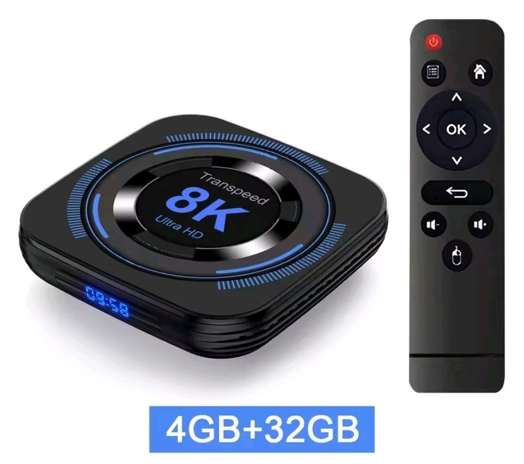 Transpeed 8K Android TV Box 4GB+32GB