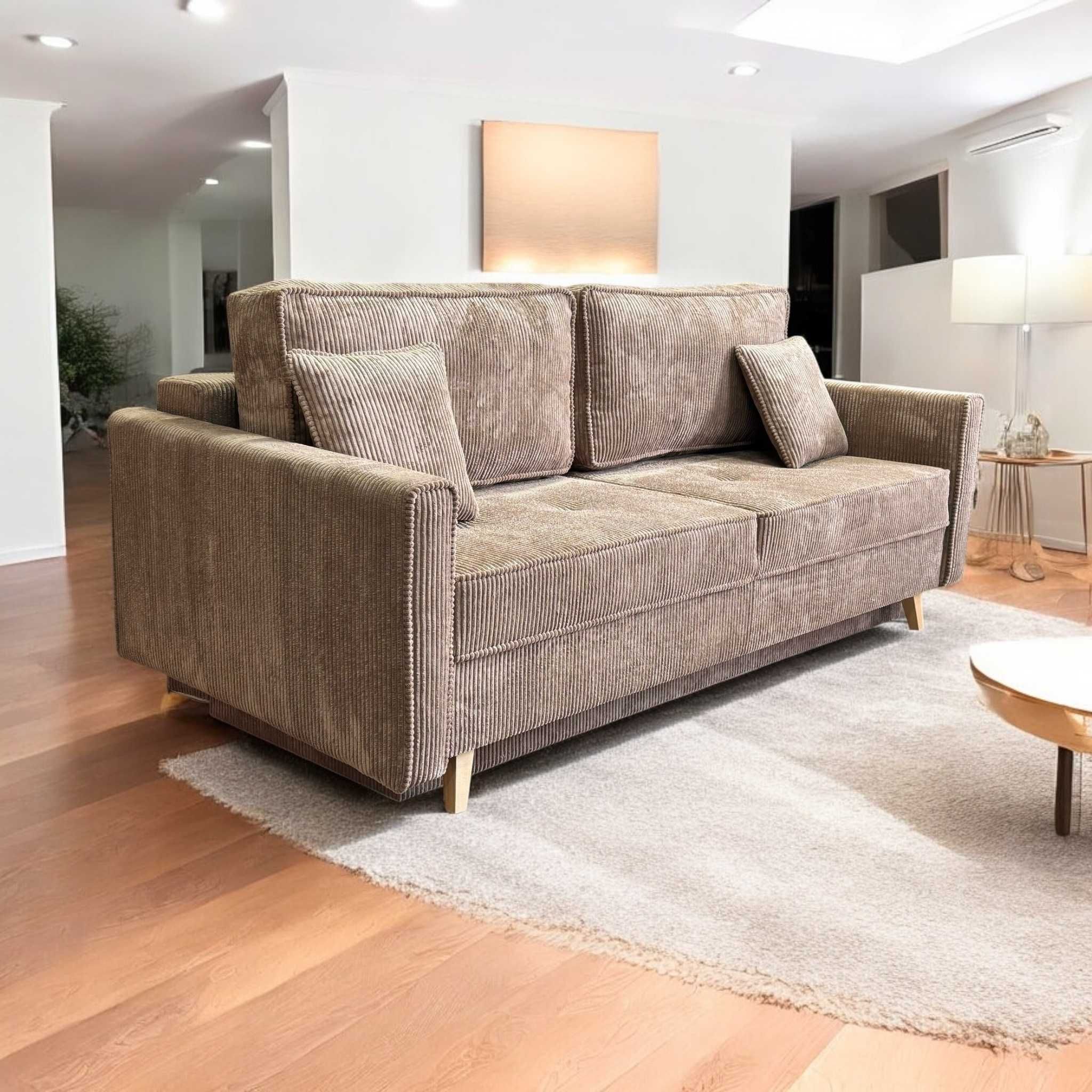 Kanapa ALIS sofa, sztruks, bonell, funkcja spania
