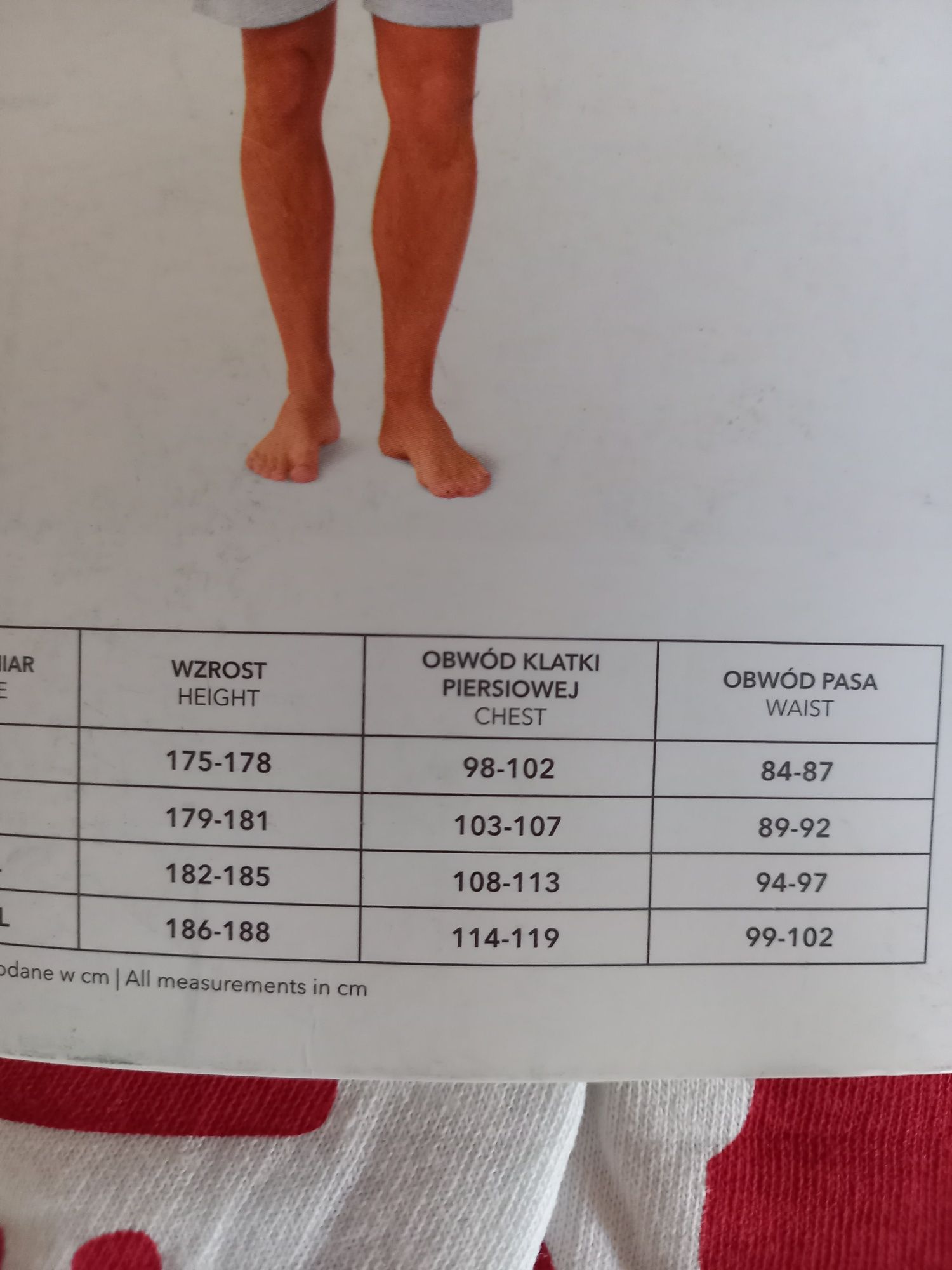 Piżama męska Cleve na krótki rękaw rozmiar xl