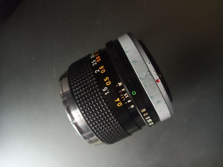 Canon FD 35mm f:3.5, Chrome nose