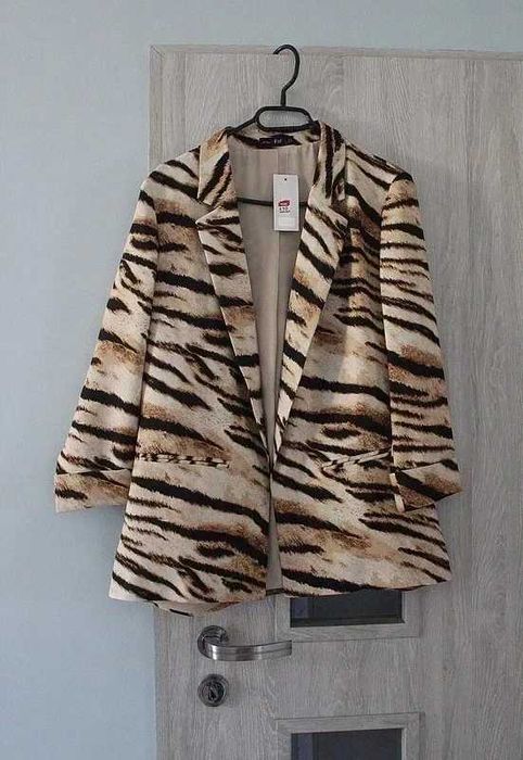 NOWA marynarka animal print tygrys marka F&F rozmiar 42