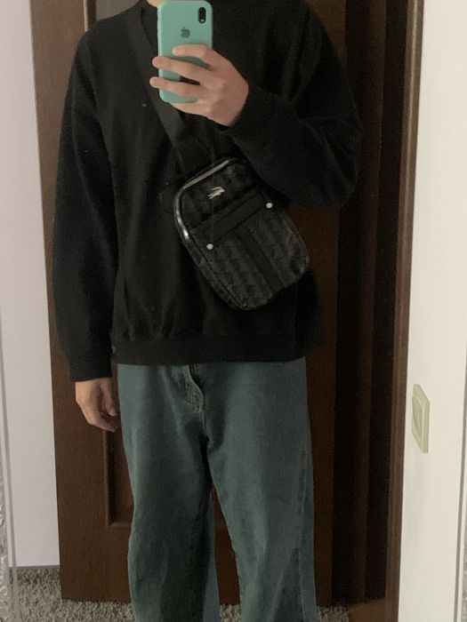 Нова сумка чорна Lacoste через плече