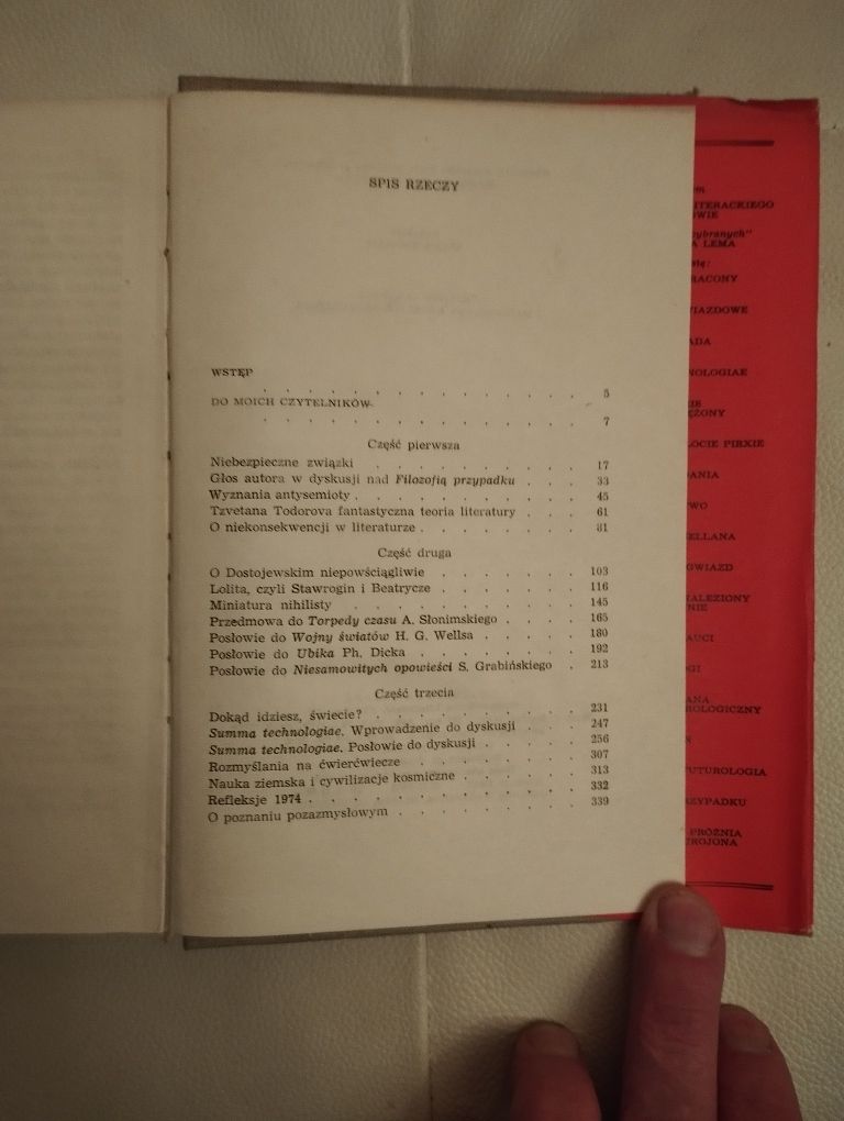 Stanisław Lem rozprawy i szkice
