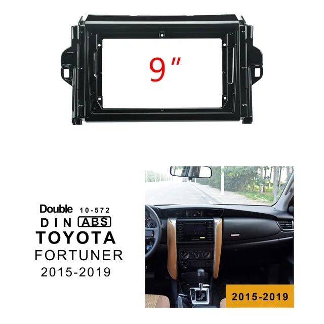 Moldura rádio 9 polegadas para Toyota fortuner Hilux 2016 a 2023 NOVO