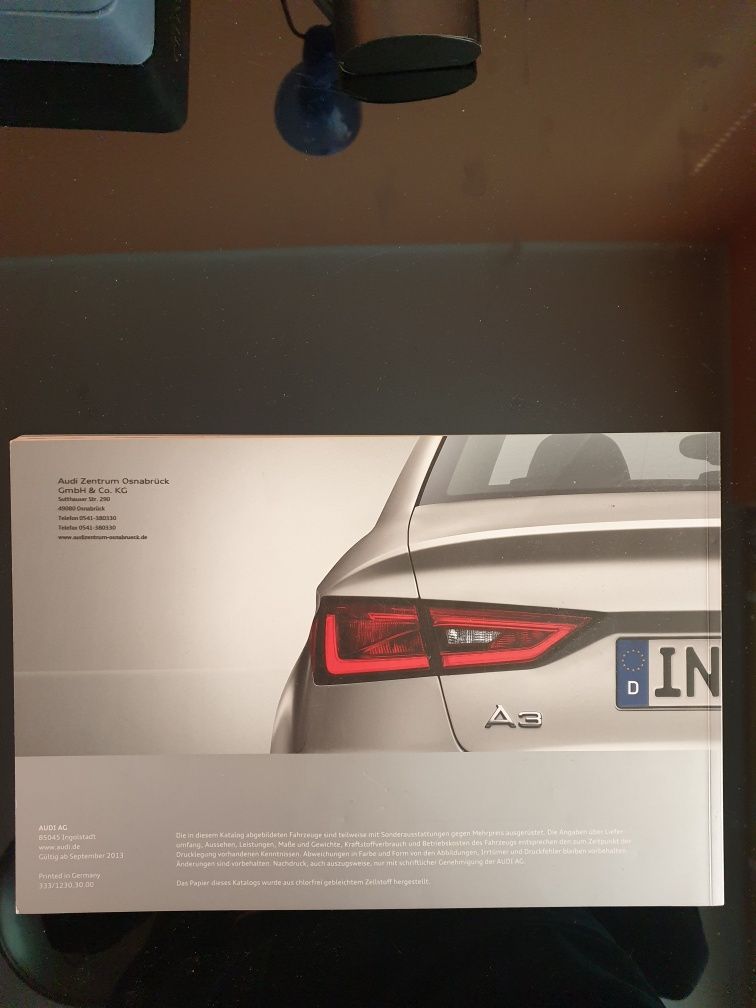 Audi A3 Katalog  Limuzyna ,Kabriolet