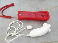 Kontroler Nintendo Wii czerwony plus joystick