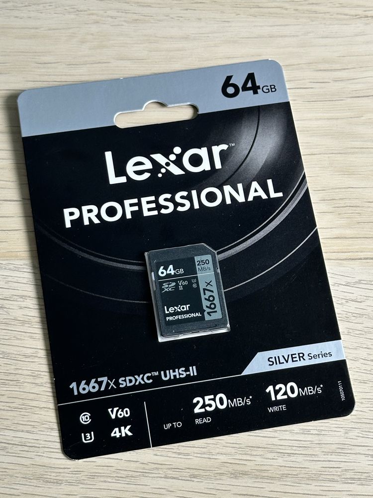 Sd karta pamięci Lexar 64gb v60 uhs ii