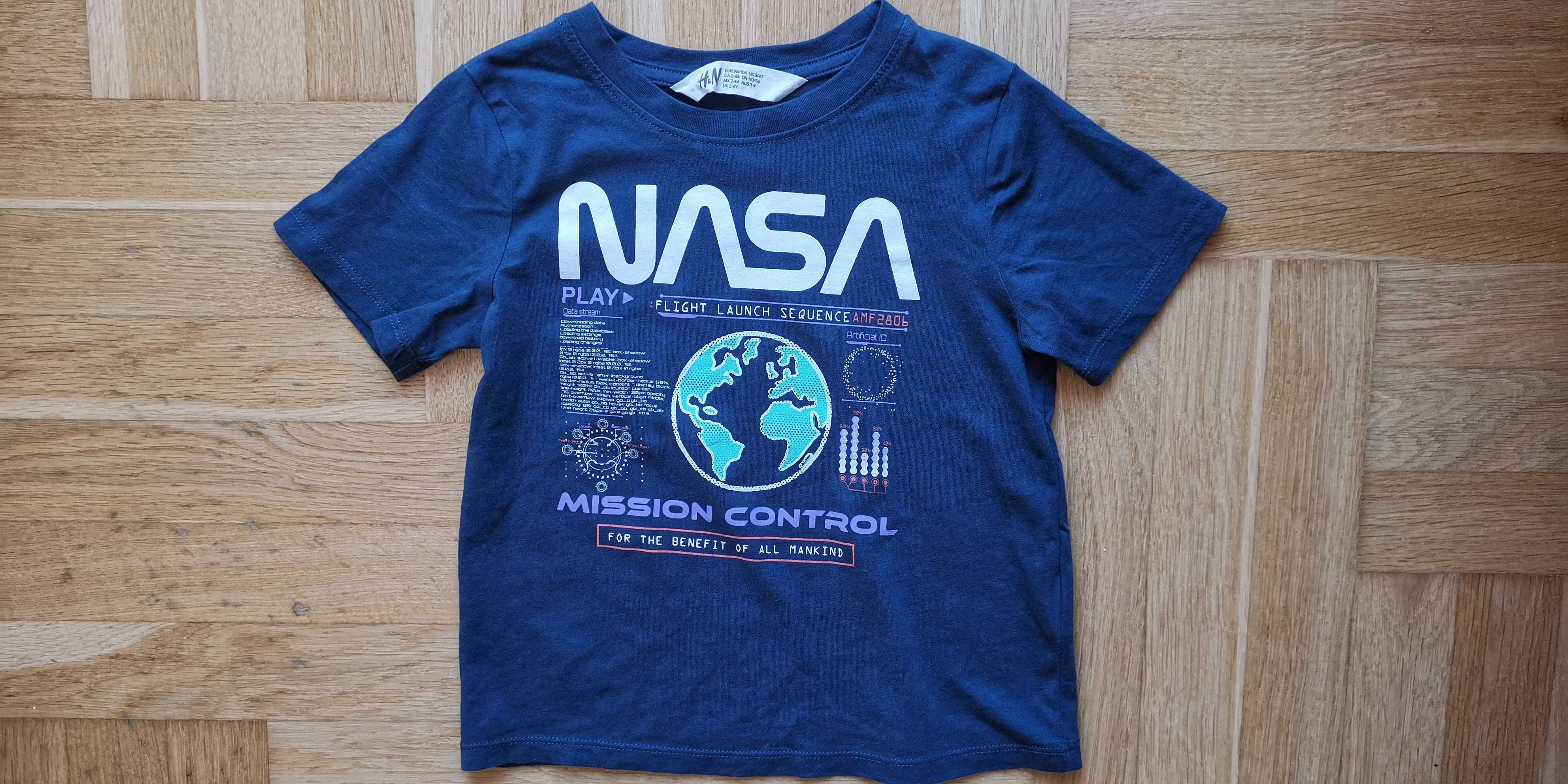 H&M sztuki 3 sztuki 98/104 bluzy bluzka dziecięca bluza koszulka NASA