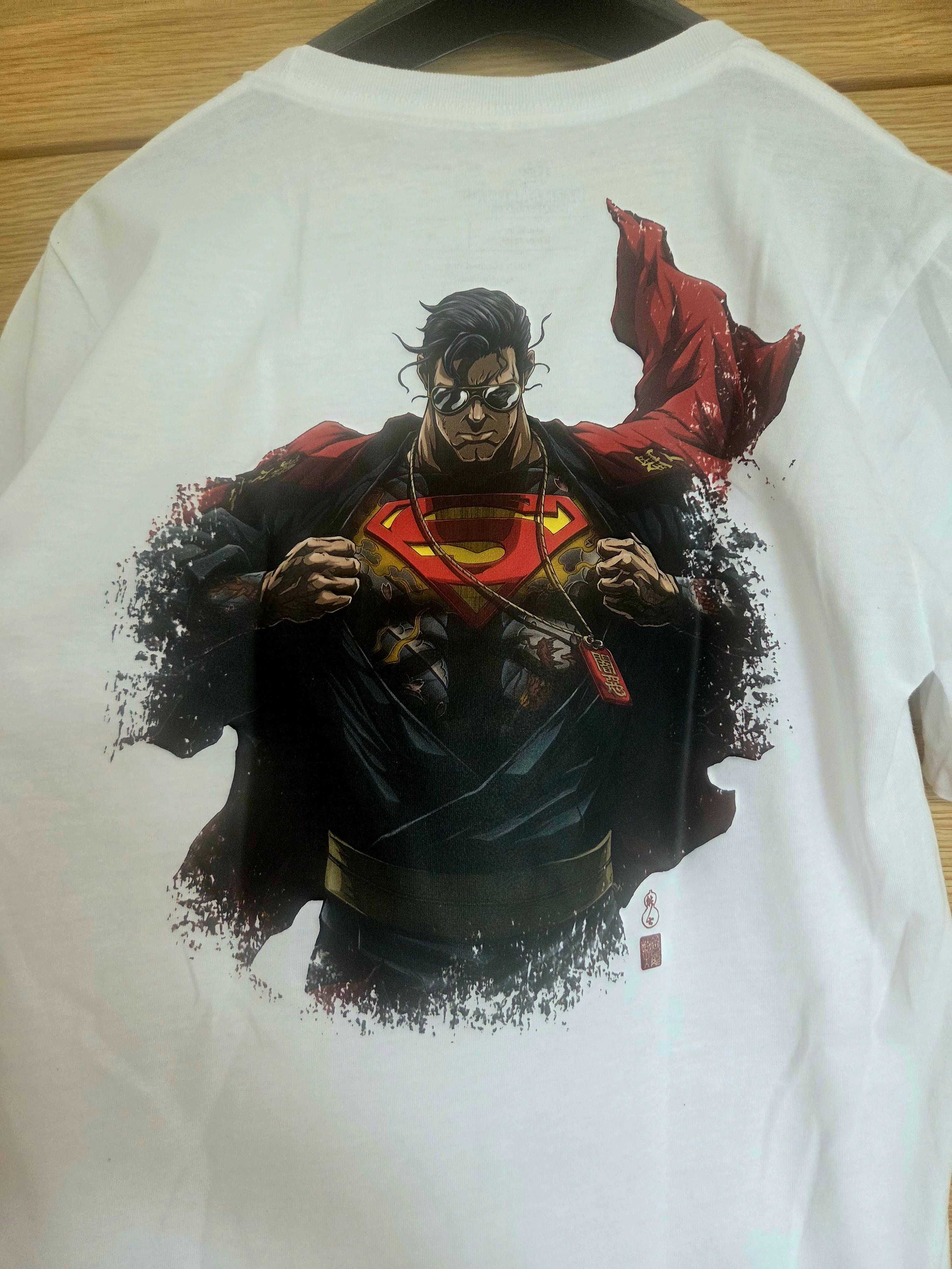 Biała koszulka DC S batman ninja vs. yakuza league