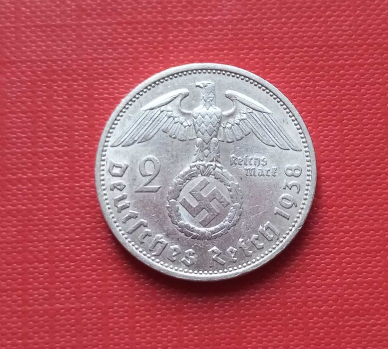 III Rzesza 2 marki 1938 - Srebro