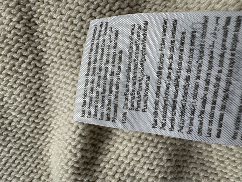 Kardigan bawelniany z azurowym wzorem