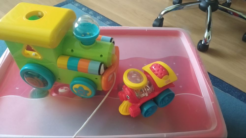 Ciuchcia, lokomotywa, pociąg 2 szt.