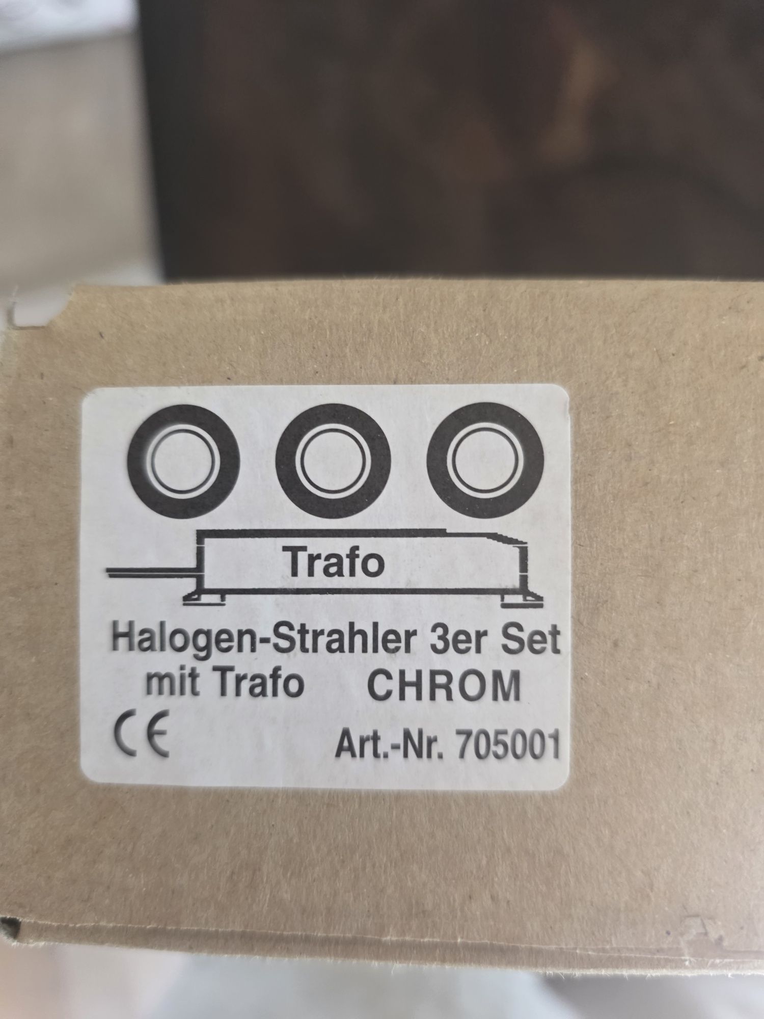 3 halogeny reflektorki z trafo