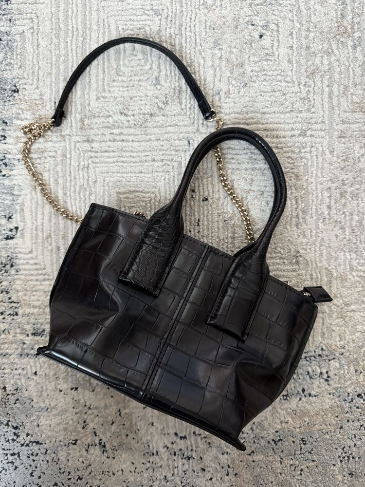 Сумка чёрная через плечо ZARA