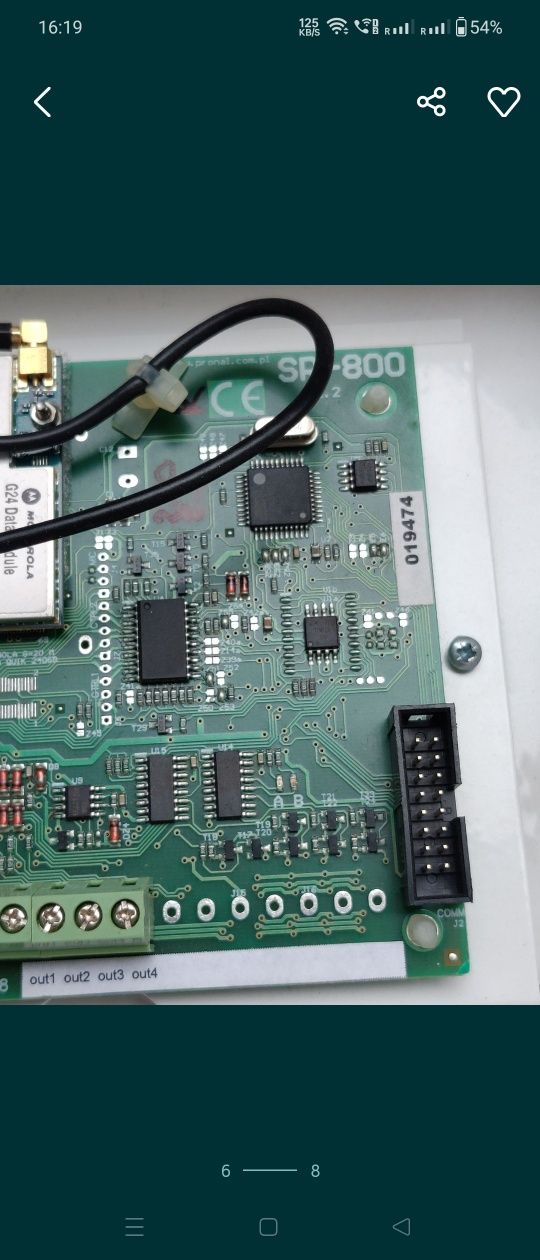 1szt Nadajnik moduł gsm sms MOTOROLA G24 SR-800 bramka monitoring ochr