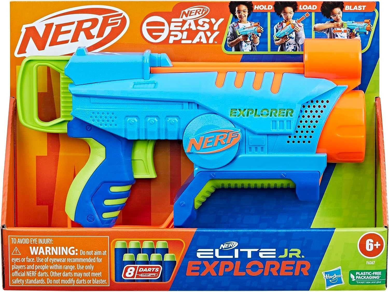 Нерф бластер для детей Nerf Elite Junior Explorer Easy-Play F6367