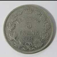 1931 Belgium 5 Francs Coin