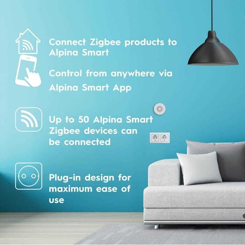 Alpina Bramka Hub ZigBee do podłączenia do 50 urządzeń