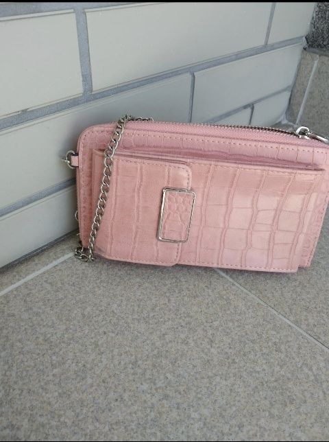 Carteira porta moedas rosa