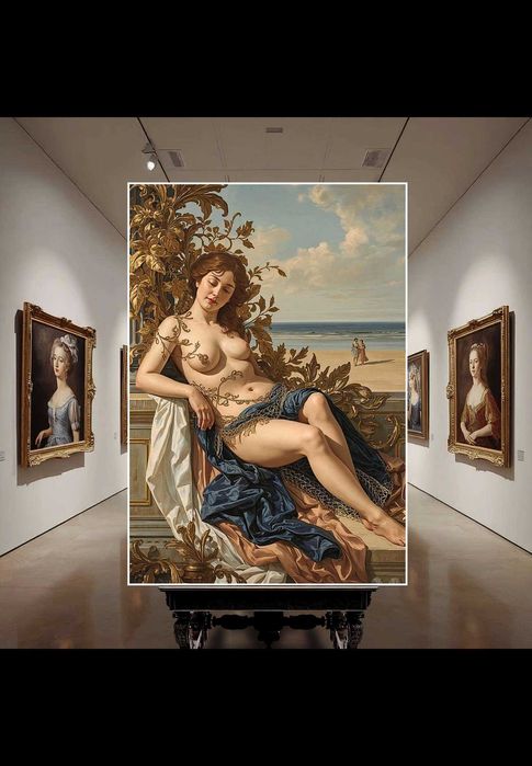 Obraz na płótnie - Ornamentyka i architektura - wielkość 75cm x 108cm