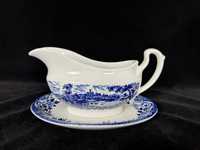 Sosjerka z podstawką Ironstone Angielska porcelana Broadhurst