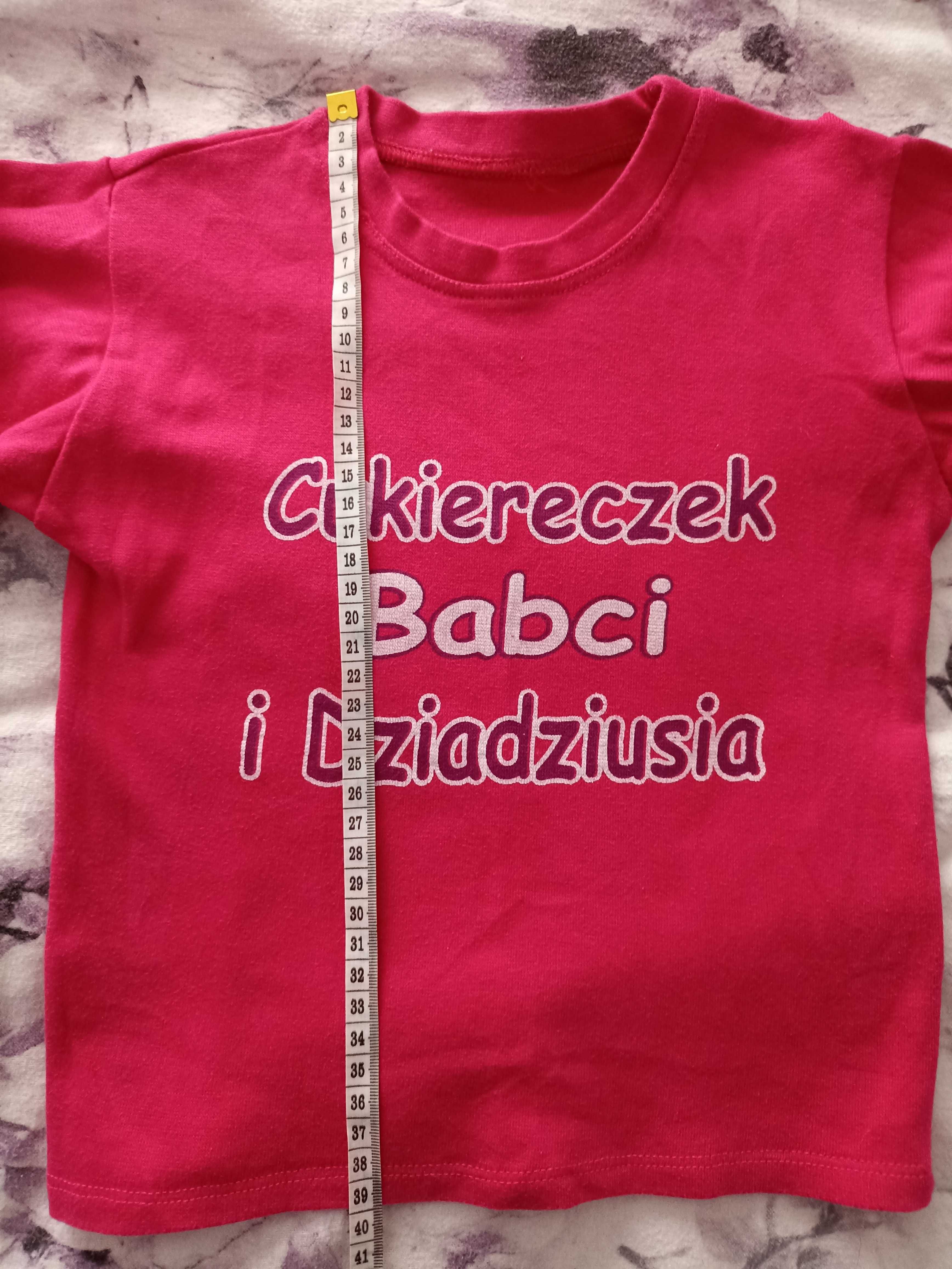 Bluzki dla bliźniaczek "Cukiereczek Babci i Dziadziusia"