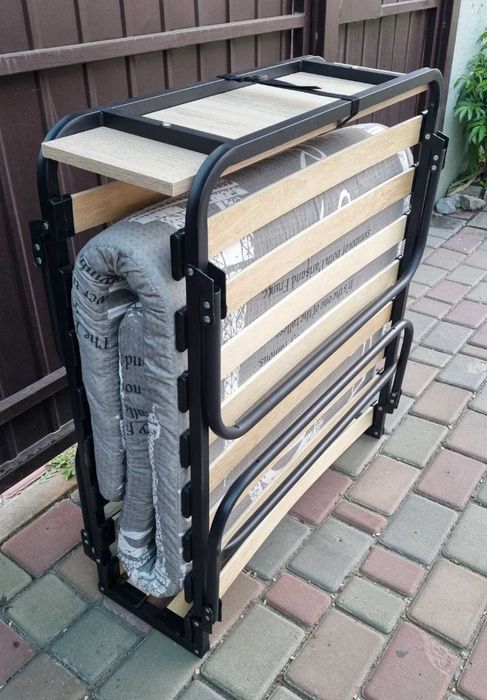 Кровать раскладушка с матрасом розкладне ліжко розкладачка розкладушка