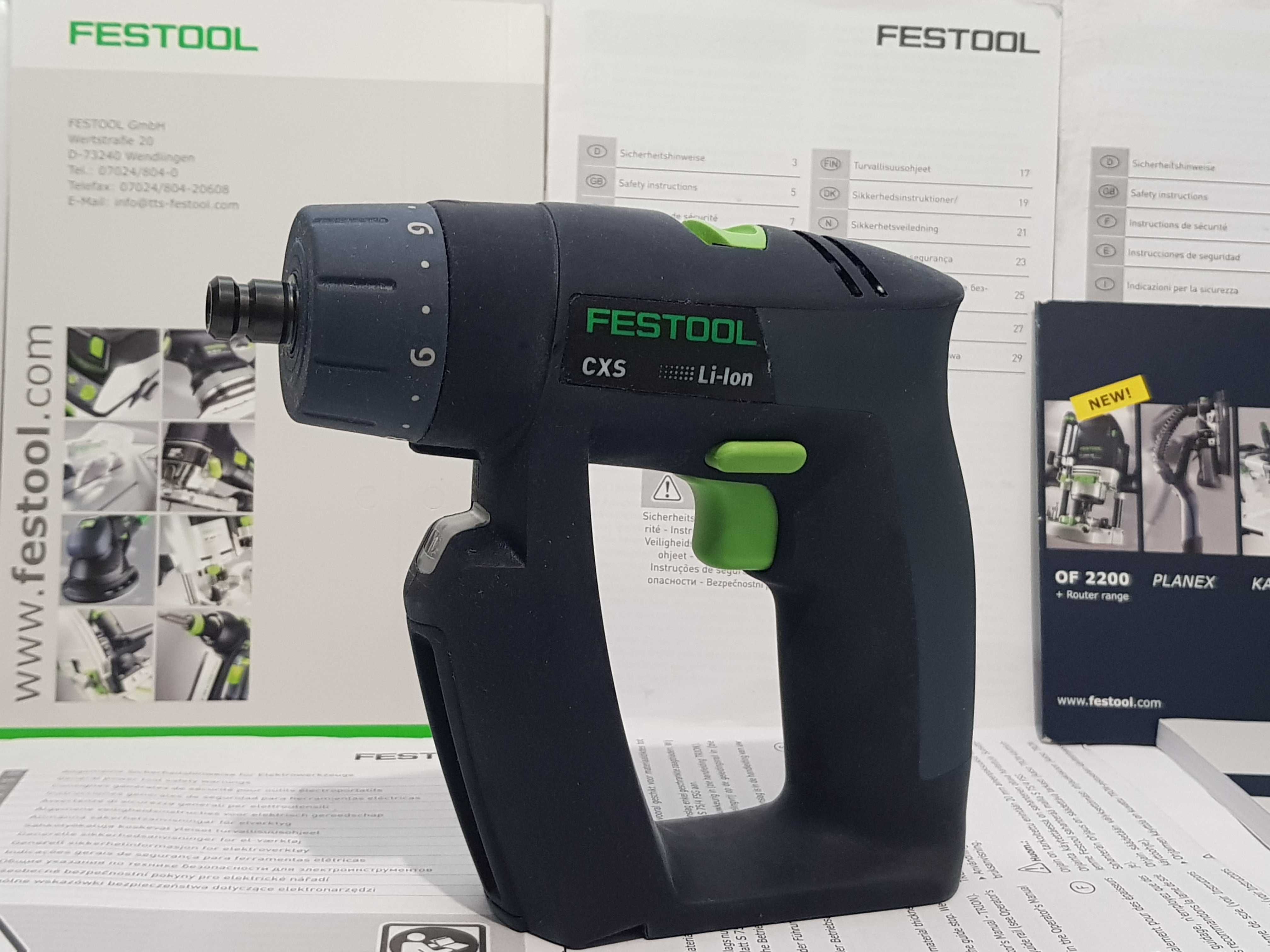 Wkretarka kompaktowa FESTOOL CXS najlepsza 10,8v 12v body