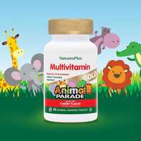 NaturesPlus Animal Parade Gold мультивитамины для детей вишня. 60 т.