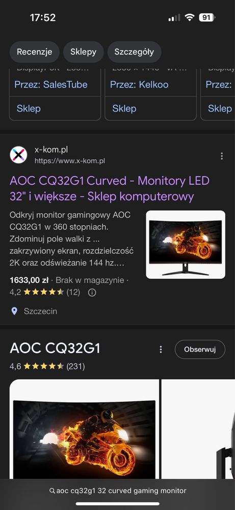 Monitor AOC CQ32G1 32”